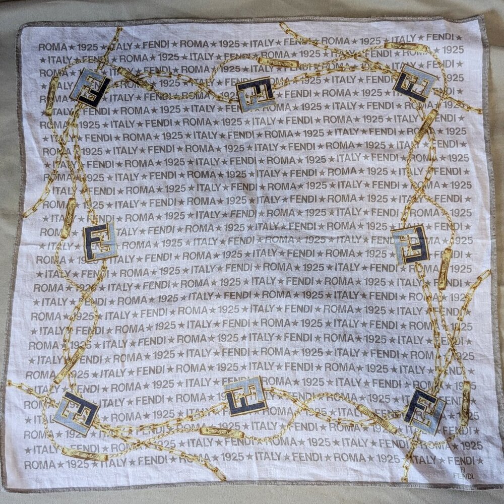 Vintage Fendi Scarf Roma 1925